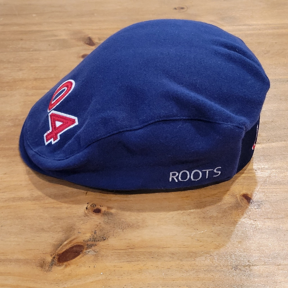 2004 US Olympic Trials Athletes Beret Flat CAP HAT Tam ADULT S/M Roots Flex